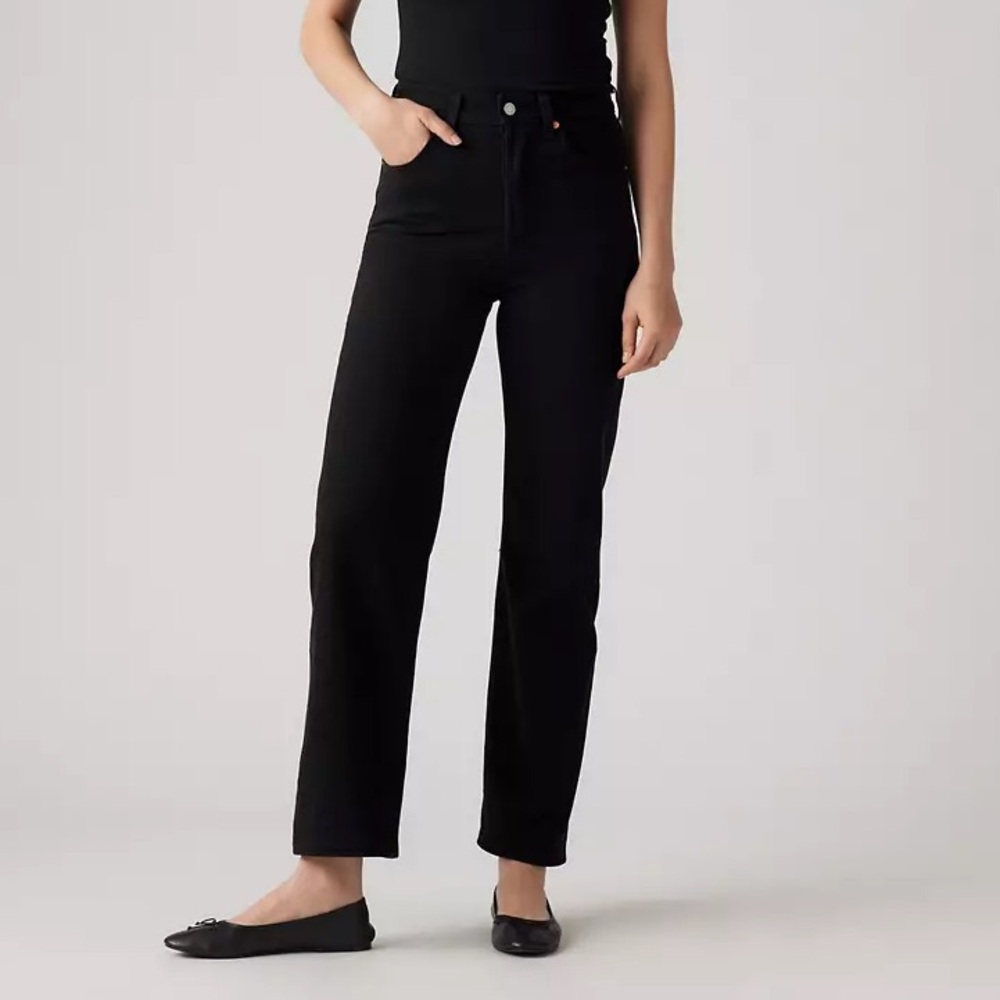 Levi’s Ribcage Straight Ankle Women’s Jeans Size 27 (31 length) Black